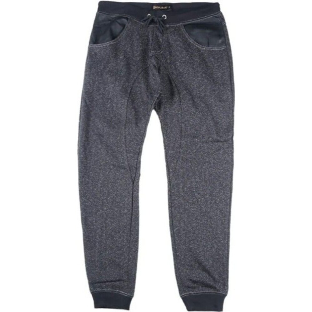 NWT SB ROYAL BLUE DENIM FLEECE BLACK JOGGERS STYLE 44010P SIZE MEDIUM MENS